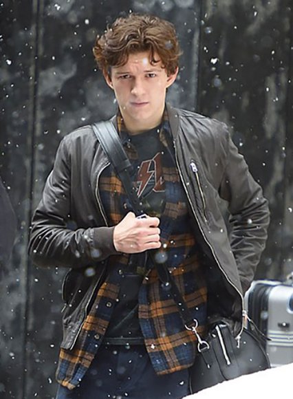 Tom Holland Leather Jacket