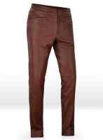 (image for) Soft Fermented Burgundy Zoey Leather Pants