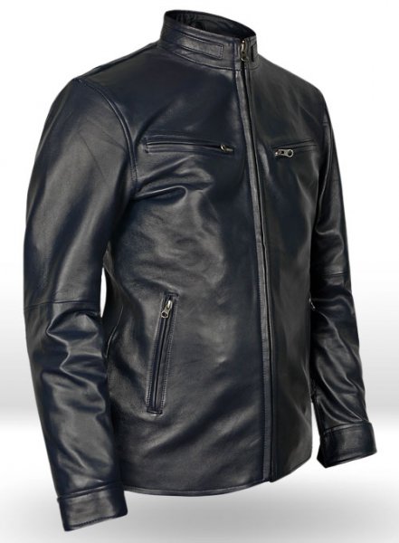 (image for) Dark Blue Vin Diesel Fast And Furious 6 Leather Jacket