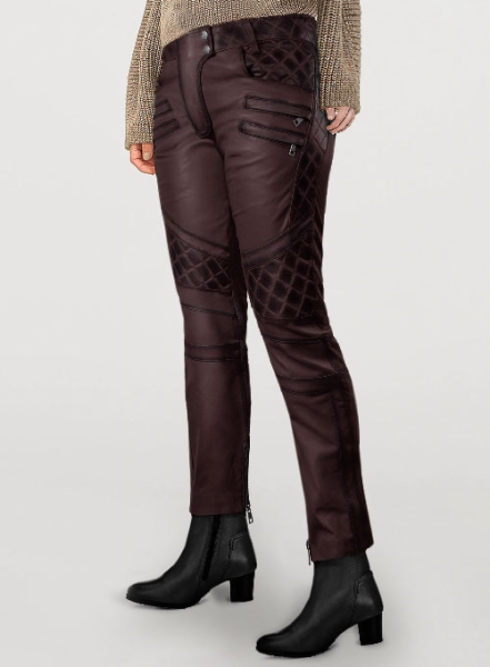 (image for) Carrier Burnt Wine Leather Pants