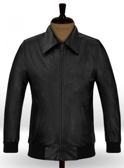 (image for) Classic Bomber Leather Jacket