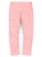 (image for) Light Pink Leather Biker Jeans - Style #1