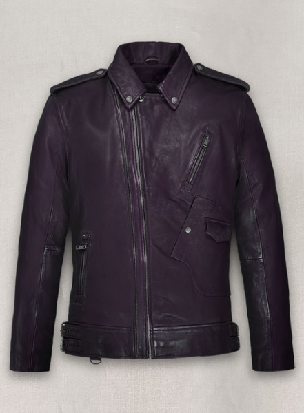 (image for) Falcon Purple Rider Leather Jacket