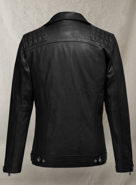 (image for) Ironwood Black Biker Leather Jacket