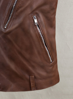 (image for) Beast Spanish Brown Biker Leather Jacket