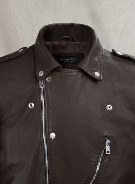 (image for) Beast Brown Biker Leather Jacket