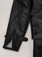 (image for) Thick Goat Black Washed & Wax Tom Hardy Leather Coat