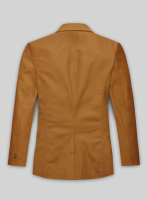 (image for) Soft Caramel Brown Leather Blazer