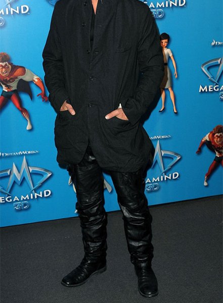 (image for) Brad Pitt Leather Pants