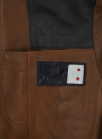 (image for) Spanish Brown Alden Ehrenreich Solo Leather Jacket