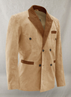 (image for) Latte Beige Suede Hampton Leather Blazer