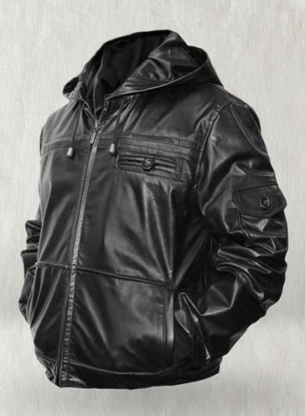 (image for) Leather Hood Jacket #704