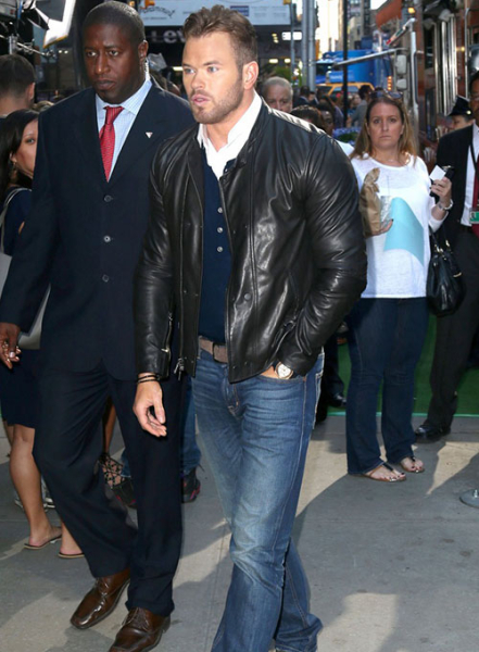 (image for) Kellan Lutz Leather Jacket