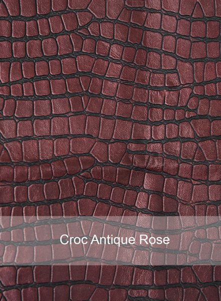 (image for) Croc Antique Rose Western Leather Blazer