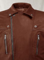 (image for) Dauntless Tan Biker Leather Jacket