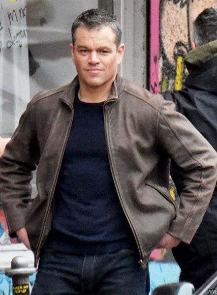 (image for) Matt Damon Jason Bourne Leather Jacket