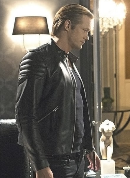 (image for) Alexander Skarsgard True Blood Leather Jacket #2