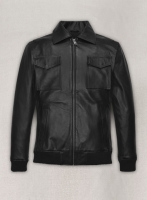 (image for) Robert Pattinson 2020 Paris Fashion Show Leather Jacket