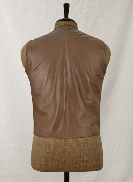 (image for) Shawl Lapel Leather Vest