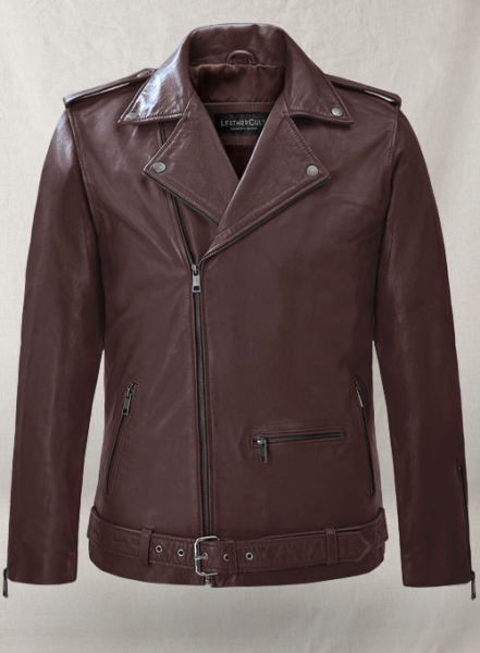 (image for) Rutland Burgundy Riding Leather Jacket