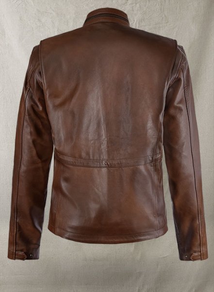 (image for) Spanish Brown Military M-65 Leather Jacket