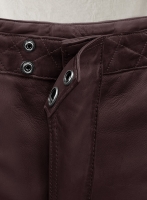 (image for) Outlaw Burnt Wine Leather Pants