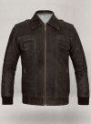 (image for) Vintage Brown Grain Avengers Steve Rogers Leather Jacket