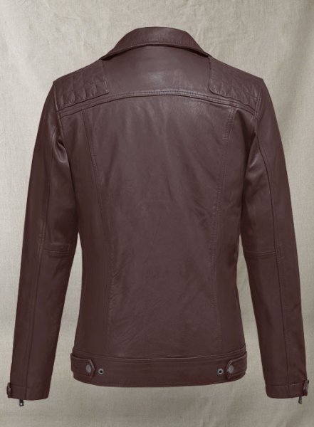 (image for) Ironwood Burgundy Biker Leather Jacket