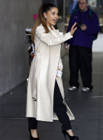 (image for) Ariana Grande Leather Long Coat