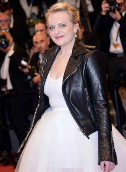 (image for) Elisabeth Moss Leather Jacket #1