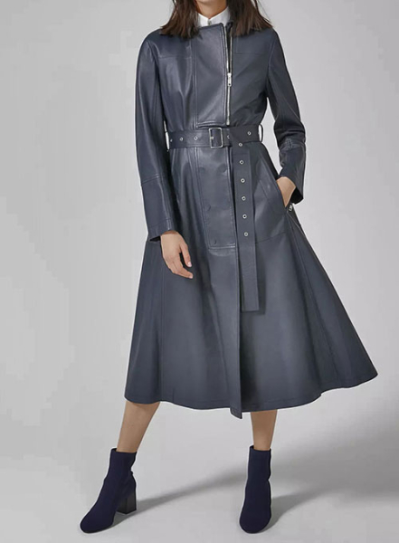 (image for) Thora Leather Long Coat