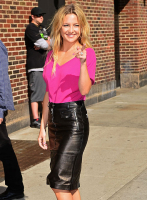 (image for) Kate Hudson leather Skirt