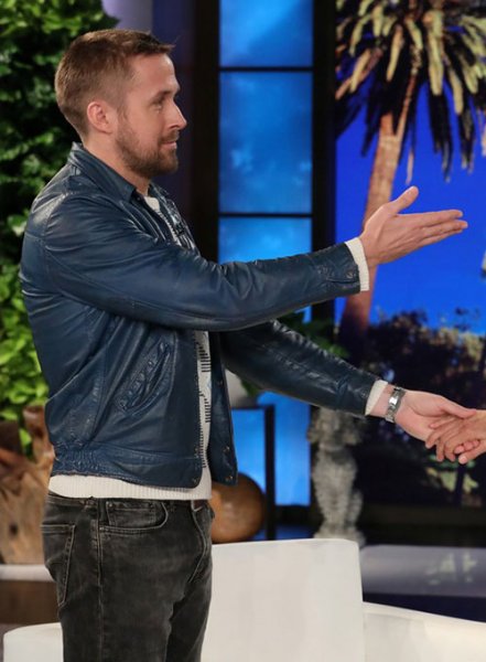 (image for) Ryan Gosling Leather Jacket #1