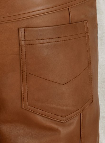 (image for) Log Cabin Brown Wax Noach Leather Pants