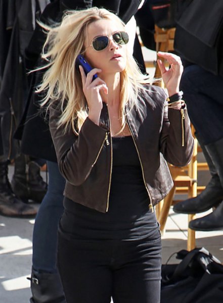 (image for) Reese Witherspoon This Means War Leather Jacket