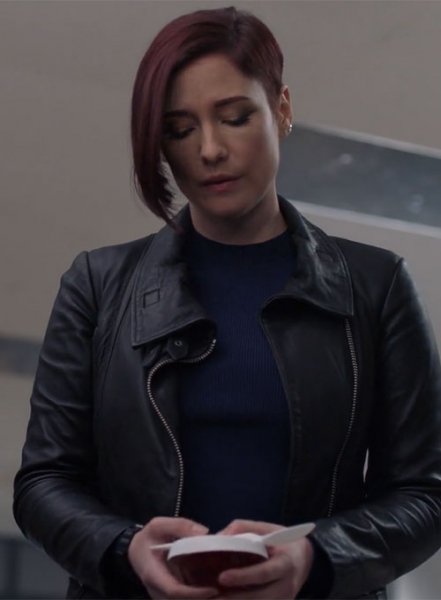 (image for) Chyler Leigh Supergirl Leather Jacket