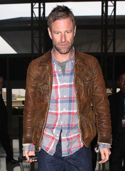 (image for) Aaron Eckhart Leather Jacket