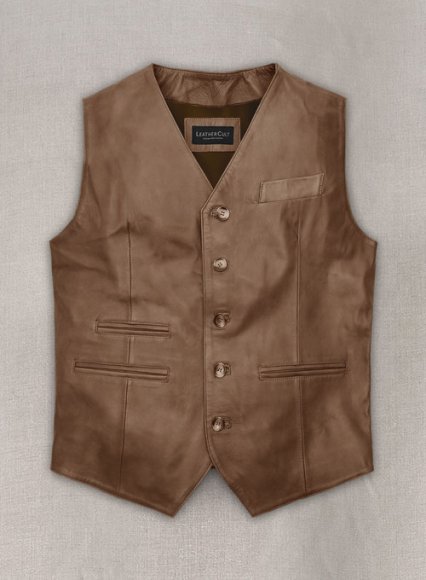 Leather Vest # 338