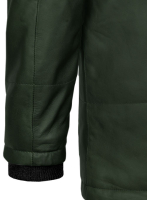 (image for) Soft Deep Olive Leather Jacket # 1000