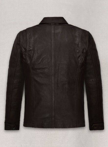 (image for) Dark Brown Jensen Ross Ackles Supernatural Season 7 Leather Jacket