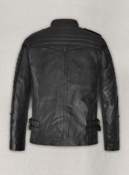 (image for) Thick Black Leather Jacket # 641