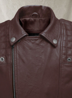 (image for) Ironwood Burgundy Biker Leather Jacket