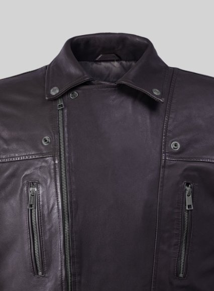 (image for) Dauntless Purple Biker Leather Jacket