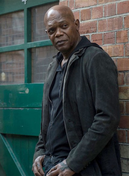 Samuel Jackson The Hitman's Wife's Bodyguard Leather Blazer