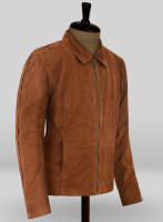 (image for) Soft Tan Brown Suede Daniel Craig Spectre Leather Jacket