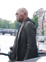 (image for) Samuel Jackson The Hitman's Wife's Bodyguard Leather Blazer