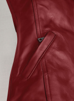 (image for) Cherry Red Leather Jacket #292