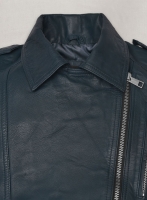 (image for) Soft Winsor Blue Washed & Wax Leather Jacket # 267