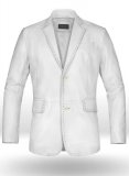 (image for) White Medieval Leather Blazer