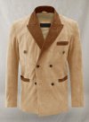 (image for) Latte Beige Suede Hampton Leather Blazer